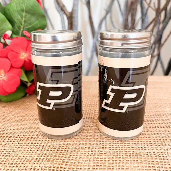Purdue University Salt and Pepper Shakers Glass - Picture 3 of 6